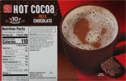 Harris Teeter® Milk Chocolate Hot Cocoa Drink Mix Perspective: back