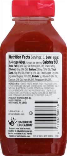 Harris Teeter Bold & Spicy Cocktail Sauce Perspective: back
