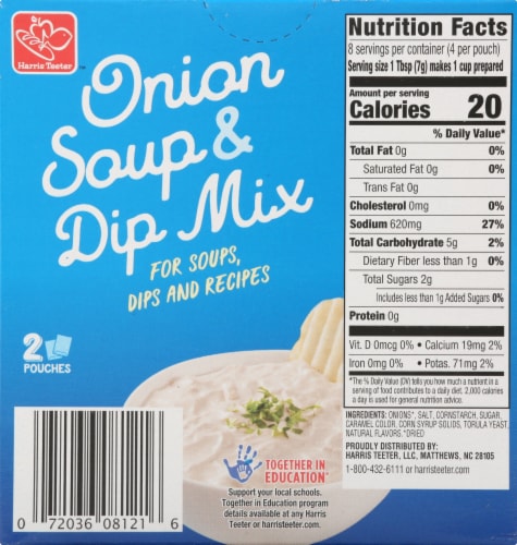Harris Teeter® Onion Soup & Dip Mix Perspective: back