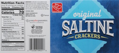 Harris Teeter Saltine Original Crackers Perspective: back