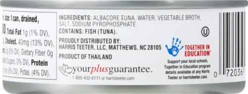 Harris Teeter™ Solid White Albacore Tuna Perspective: back