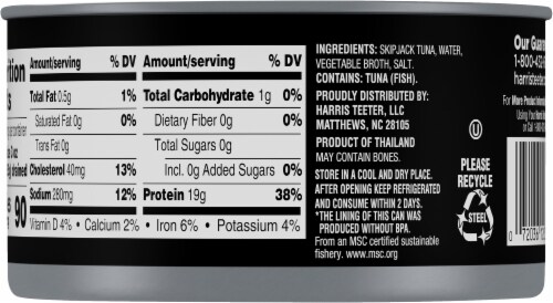 Harris Teeter® Chunk Light Tuna Perspective: back