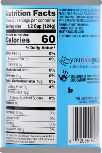 Harris Teeter® 100% Juice Fruit Cocktail Lite Perspective: back