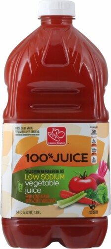 Harris Teeter™ Low Sodium 100% Vegetable Juice Cocktail Perspective: back