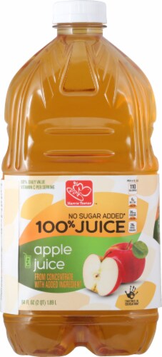Harris Teeter™ No Sugar Added 100% Apple Juice Perspective: back