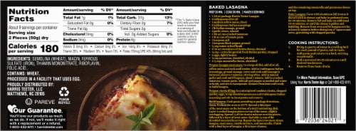 Harris Teeter™ Lasagna Pasta Perspective: back