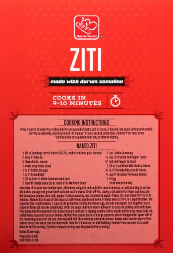 Harris Teeter® Ziti Pasta Perspective: back