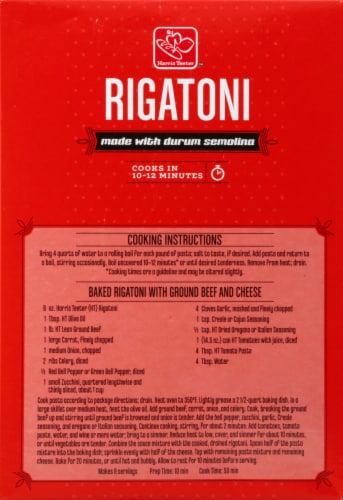 Harris Teeter® Rigatoni Pasta Perspective: back
