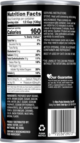Harris Teeter® Original Brown Sugar & Bacon Flavored Baked Beans Perspective: back