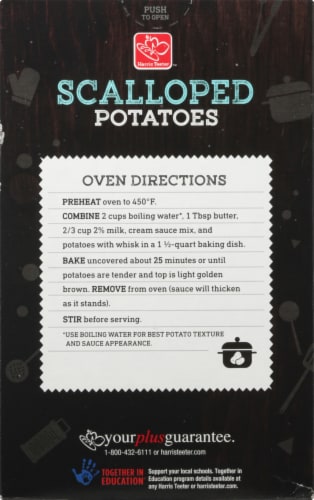 Harris Teeter Scalloped Potatoes Perspective: back