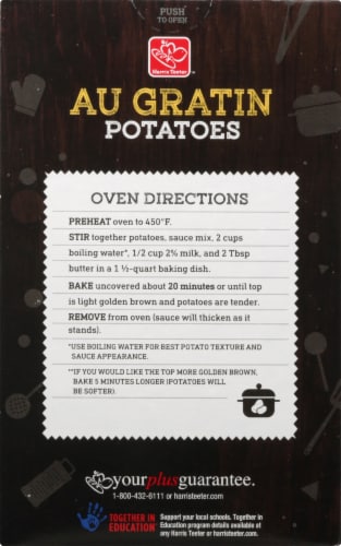 Harris Teeter Potatoes Au Gratin Perspective: back
