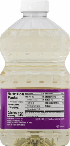 Harris Teeter Pure Peanut Oil Perspective: back