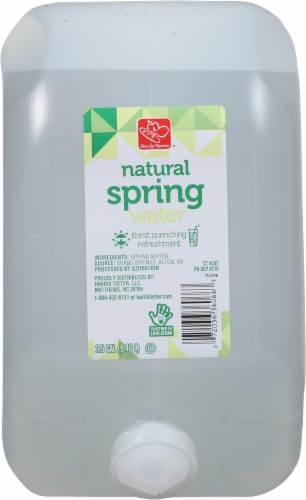 Harris Teeter Natural Spring Water Perspective: back