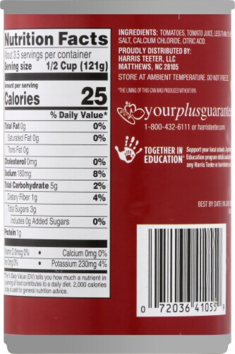 Harris Teeter® Diced Tomatoes Perspective: back