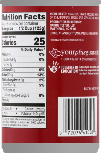Harris Teeter™ Chili Ready Diced Tomatoes Perspective: back
