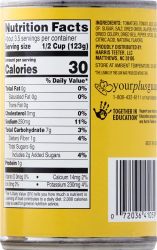 Harris Teeter™ Mexican Style Stewed Tomatoes with Jalapeno Peppers Perspective: back