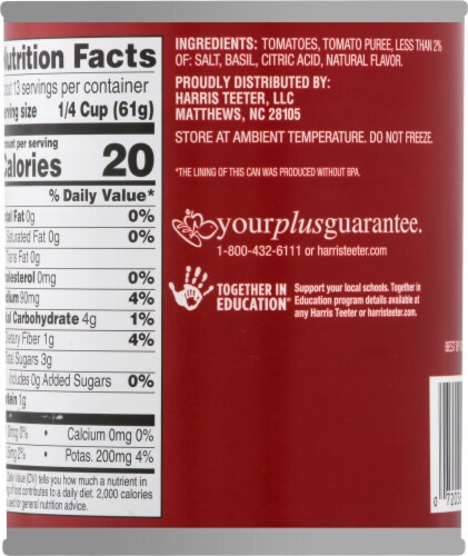 Harris Teeter™ Crushed Tomatoes with Basil Perspective: back