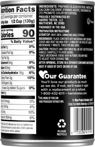 Harris Teeter Black Eyed Peas Perspective: back