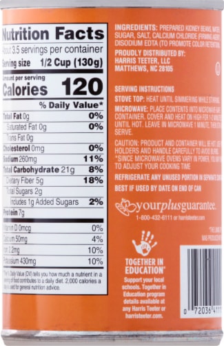 Harris Teeter™ Light Red Kidney Beans Perspective: back