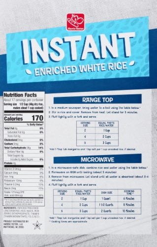 Harris Teeter™ Instant Enriched White Rice Perspective: back