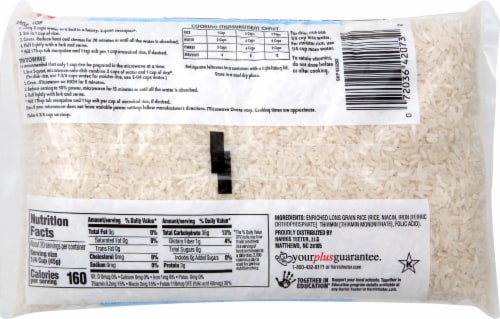 Harris Teeter™ Long Grain White Rice Perspective: back