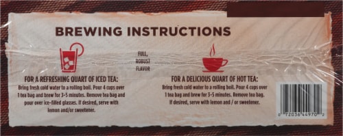 Harris Teeter® Iced Tea Blend Tea Bags Perspective: back
