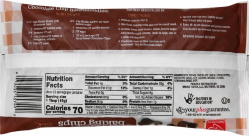 Harris Teeter™ Semisweet Chocolate Baking Chips Perspective: back