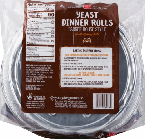 Harris Teeter™ Parker House Style Yeast Dinner Rolls Perspective: back