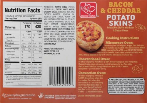 Harris Teeter™ Bacon & Cheddar Potato Skins Perspective: back