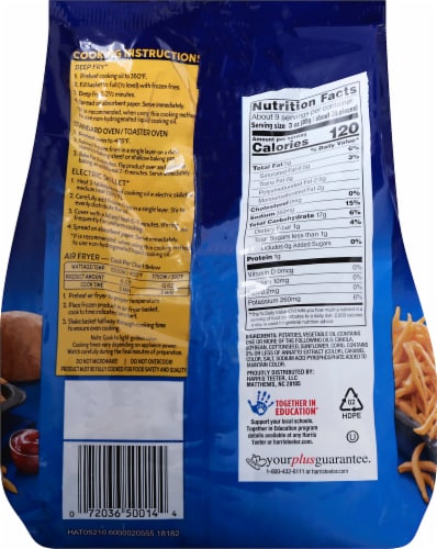 Harris Teeter™ French Fried Potatoes Shoestring Fries Perspective: back