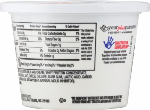 Harris Teeter™ Plain Whipped Cream Cheese Spread Perspective: back