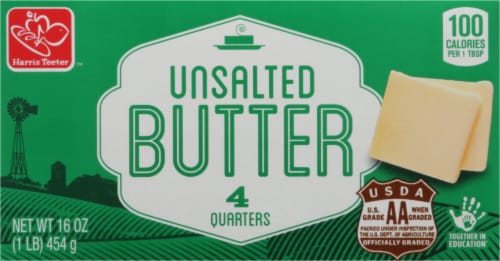 Harris Teeter™ Unsalted Butter Quarters Perspective: back