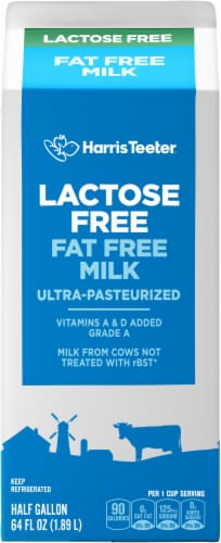 Harris Teeter™ Fat Free Lactose Free Milk Perspective: back