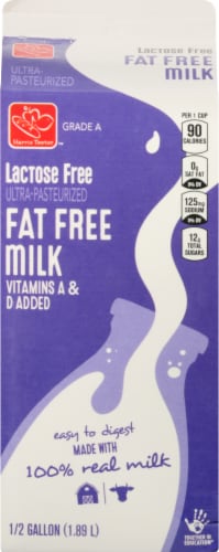 Harris Teeter™ Fat Free Lactose Free Milk Perspective: back