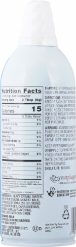 Harris Teeter™ Original Whipped Cream - 6.5 Ounces Perspective: back