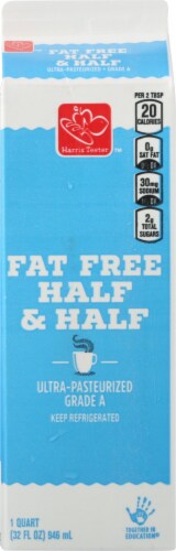 Harris Teeter® Fat Free Half & Half Perspective: back