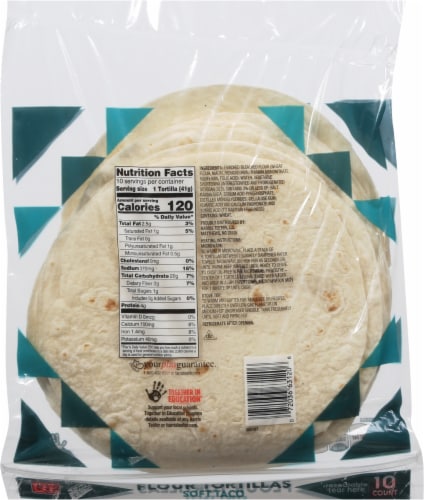 Harris Teeter™ Soft Taco Flour Tortillas Perspective: back
