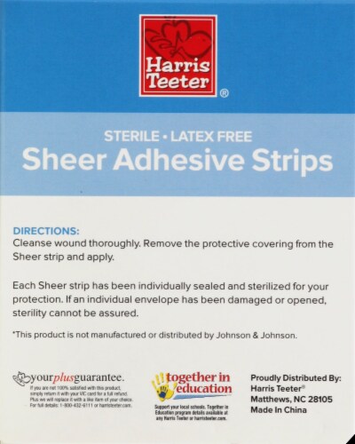 Harris Teeter® Sheer Assorted Sizes Adhesive Strips Perspective: back