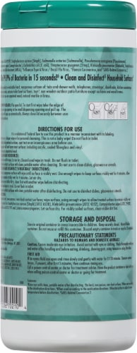 Harris Teeter™ Fresh Scent Disinfection Wipes Perspective: back
