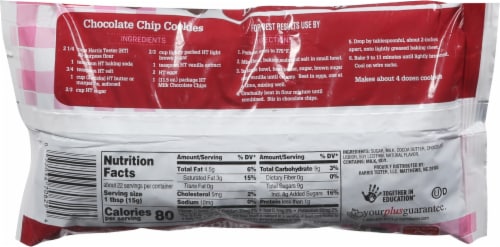 Harris Teeter™ Milk Chocolate Baking Chips Perspective: back