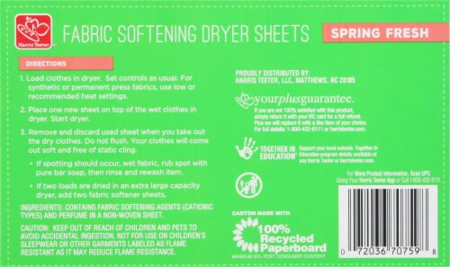Harris Teeter Your Home Spring Fresh Scent Fabric Softener Perspective: back