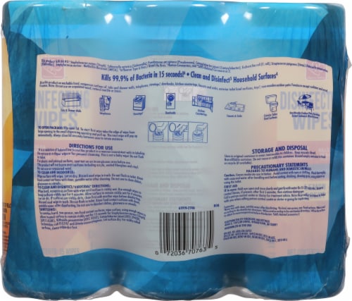 Harris Teeter Disinfecting Wipes Perspective: back