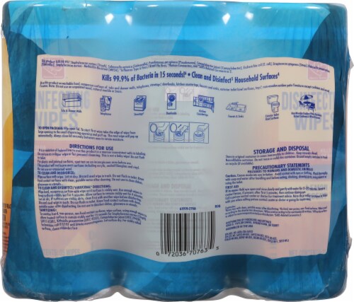 Harris Teeter Disinfecting Wipes Perspective: back
