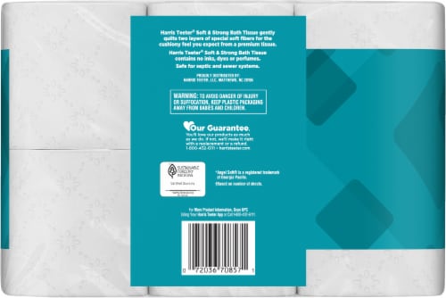 Harris Teeter™ Soft & Strong Double Rolls Toilet Paper Perspective: back