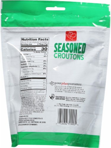 Harris Teeter Seasoned Croutons Perspective: back