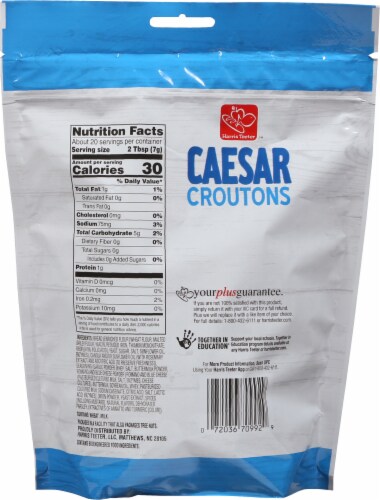Harris Teeter Caesar Croutons Perspective: back