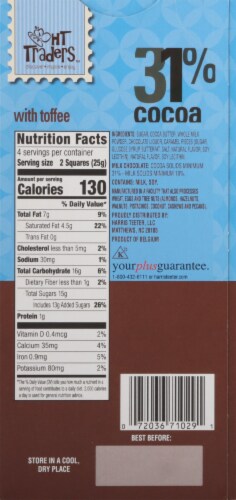 HT Traders™ Belgian Milk Chocolate With Toffee Perspective: back
