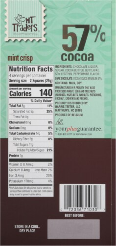 HT Traders™ Mint Crisp Belgian Dark Chocolate Perspective: back