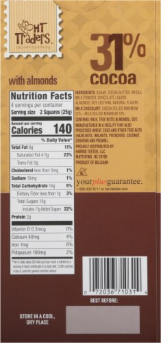 HT Traders™ Belgian Milk Chocolate With Almonds Perspective: back