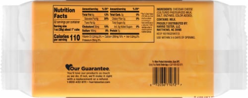 Harris Teeter® Sharp Cheddar Cheese Block Perspective: back